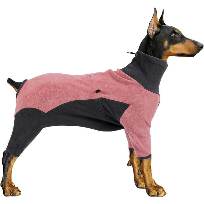 Honden Fleece Jas Warme Winterjas Turtleneck Pullover voor S M L Honden 3X-Large roze