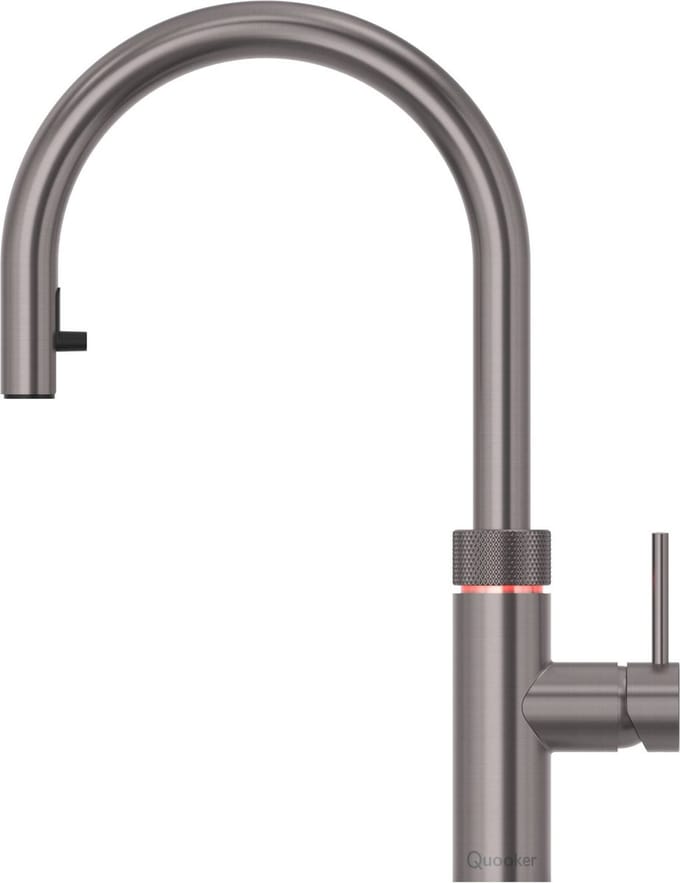 Quooker Flex Gun Metal met Combi Boiler + CUBE