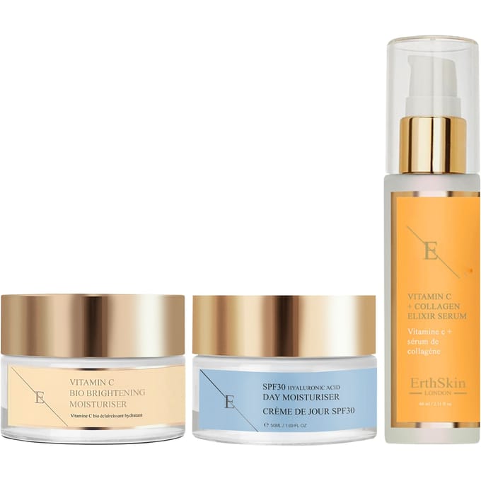 VITAMINE C + COLLAGEN ELIXIR SERUM 60ML + Vitamine C Bio Brightening Moisturiser 50ml+SPF 30 Hyaluronzuur Dagcrème 50ml