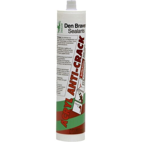 Zwaluw Acryl Anti-Crack acrylaatkit wit - 310 ml.