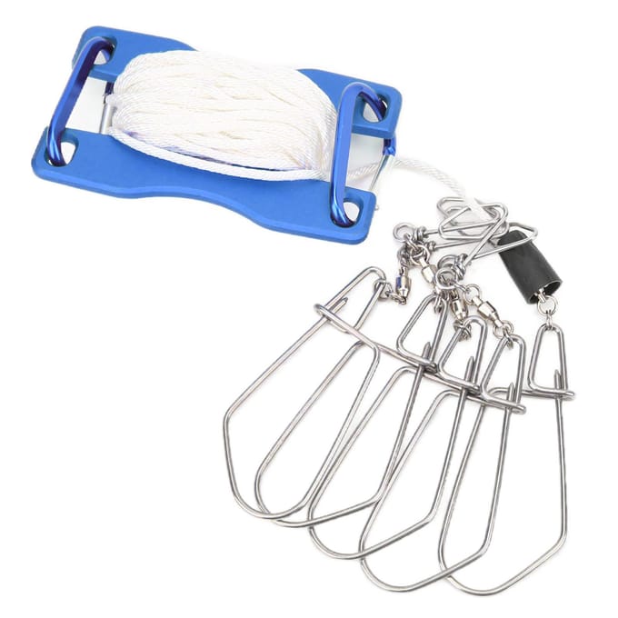 Levende Vis Lock Draagbaar Roestvrij Staal Vis Draadkabel Lock voor Grote Lure Visuitrusting Blauw blauw