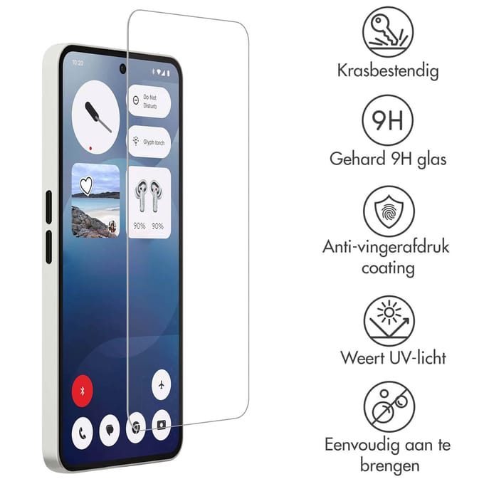 Accezz Screen Protector - Geschikt voor Nothing Phone (3a) / Nothing Phone (3a) Pro - Gehard Glas Screenprotector