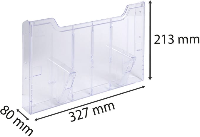 Exacompta Wandelement A4 horizontaal - Transparant - 64158D