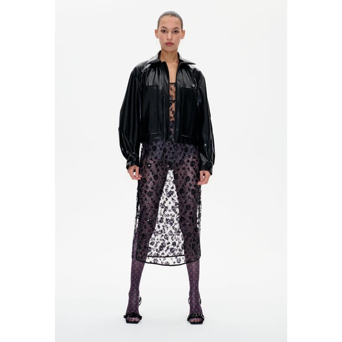 Baum und Pferdgarten Bathilde Jacket Black Snake Größe: 36 | Lederjacken Outlet | Damen | Schwarz