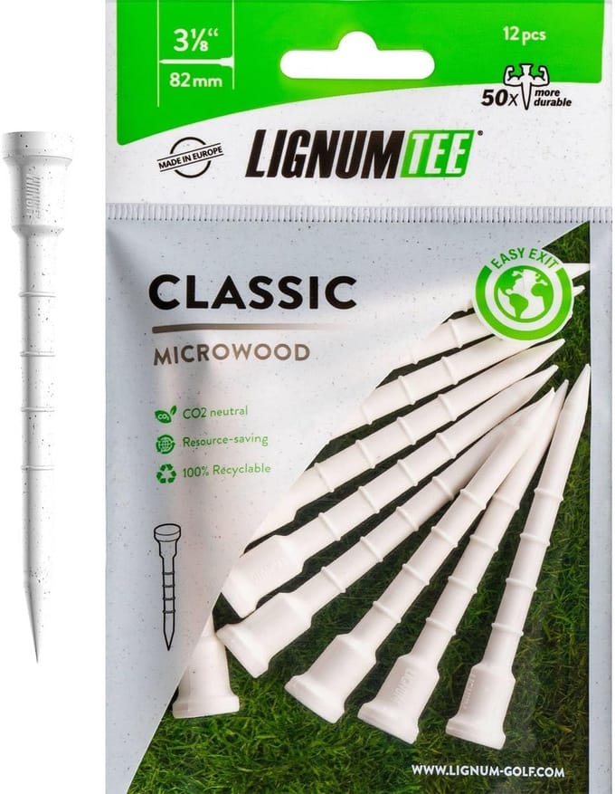 Golf Tees 82 mm 12 PK - Wit - Duurzaam en Consistent Presteren