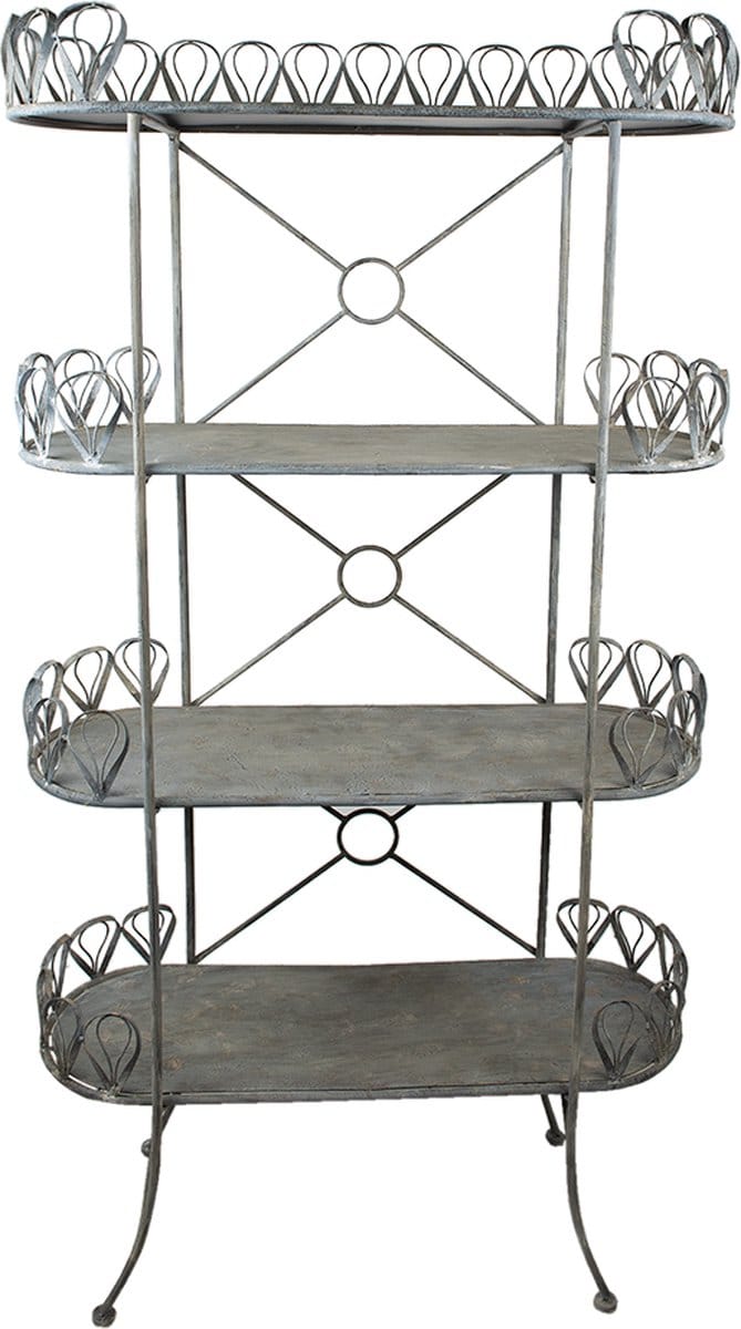 Clayre & Eef Opbergrek 91x36x168 cm Grijs IJzer