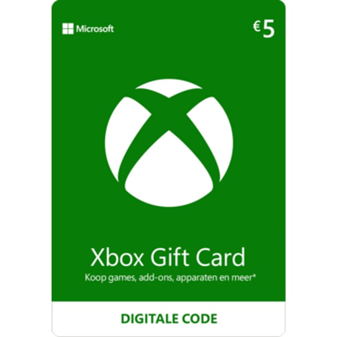 Xbox Gift Card 5 euro | Xbox Kaart | Xbox Tegoed