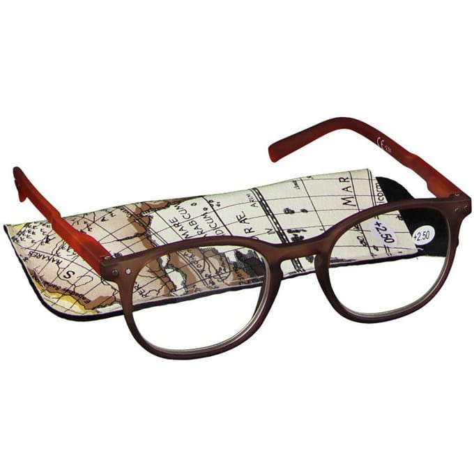 Pharma Glasses Leesbril Comp Bruin/Oranje +2.50 1 Bril