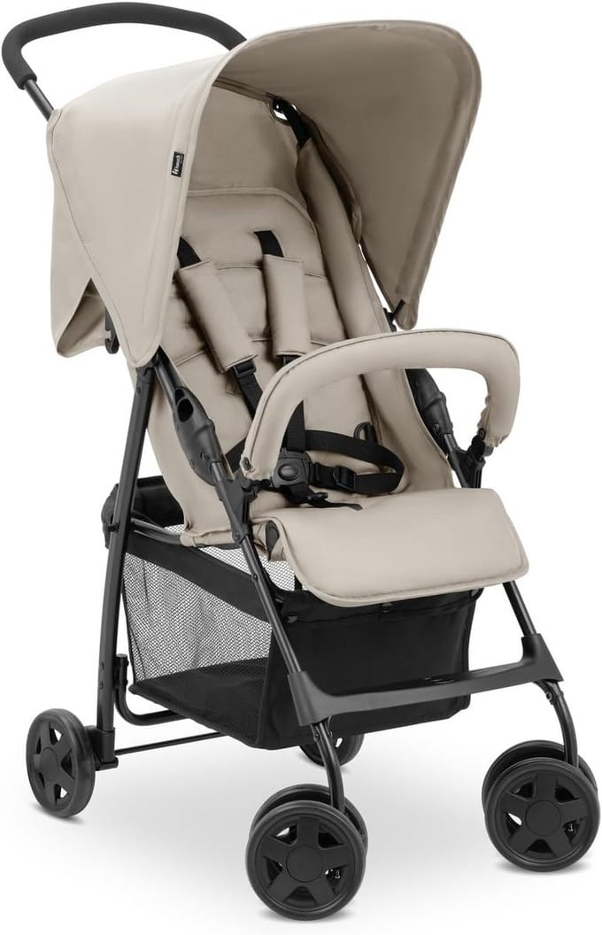 Kinderbuggy Lichtgewicht - Reisbuggy Compact - Onderweg Reizen - Compact Inklapbaar - 59 kg - Beige
