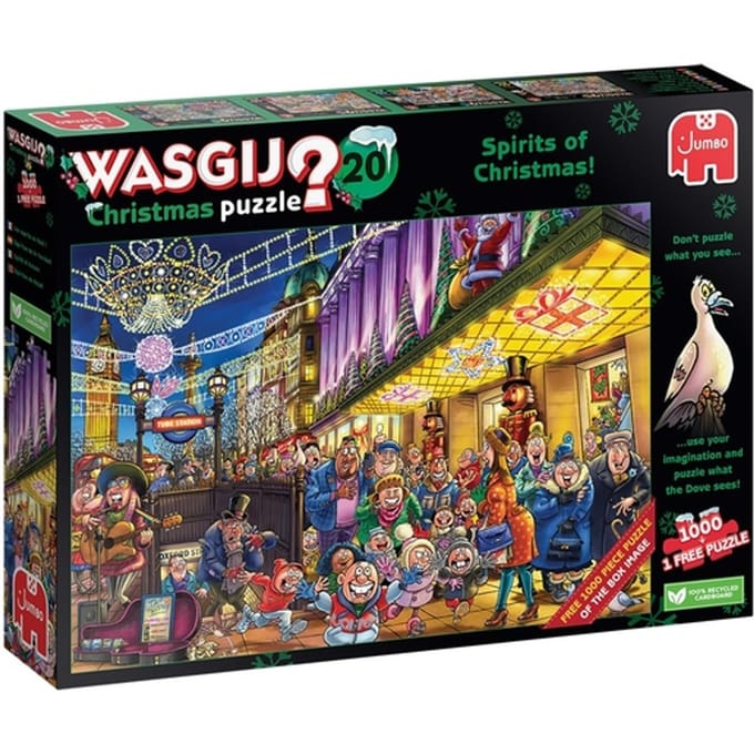 Puzzel Wasgij Christmas 20 - De Geesten van de Kerstmis! 2x1000st (1 puzzle for free)