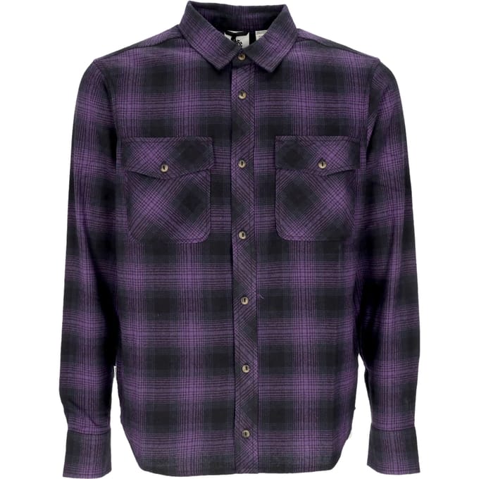 Tacoma Klassiek gradient geruit druivenshirt voor heren met lange mouwen
