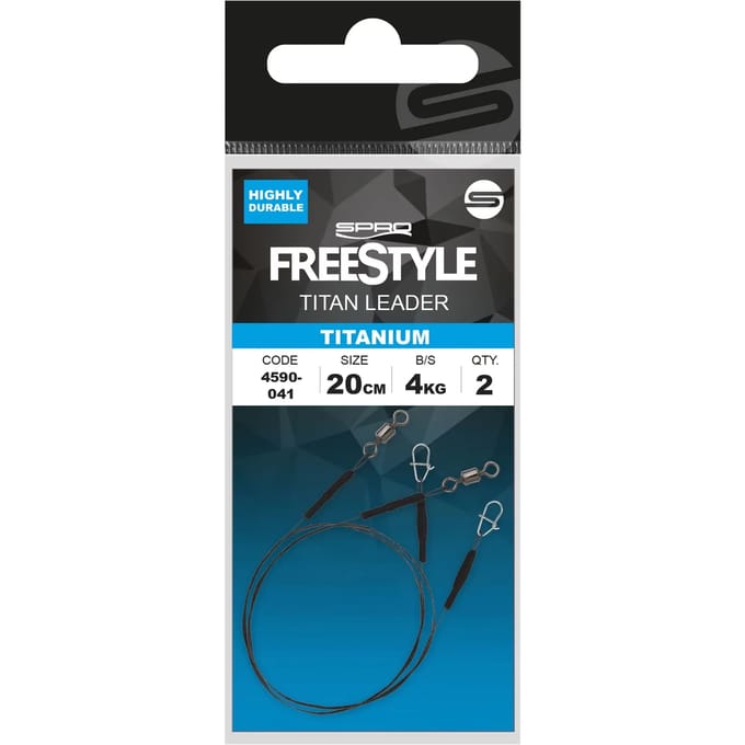 Spro Freestyle Titan Titanium Leader 30cm 0,30mm/8kg - Roofvis Onderlijn