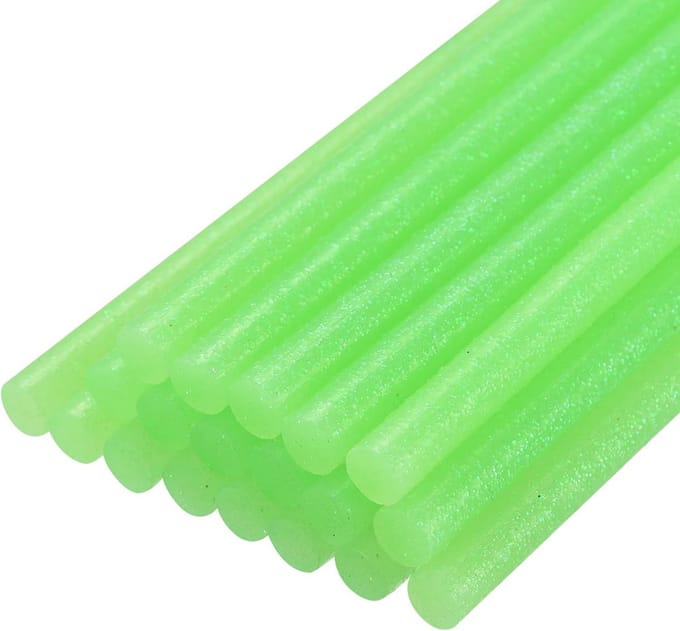 20 Stuks Mini Hete Lijmstiften Glitter 11 mm x 200 mm voor Lijmpistool