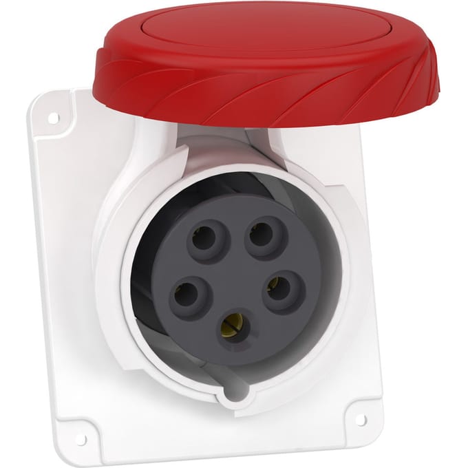 Hoekpaneelstopcontact PratiKa 16A 5P 400V IP67 - PKF16F735