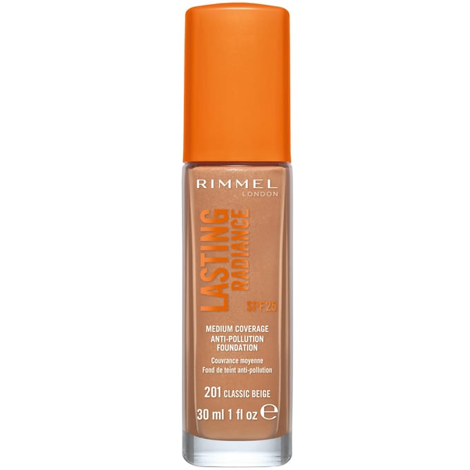 Rimmel Lasting Radiance Foundation SPF 25 201 Classic Beige 30 ml