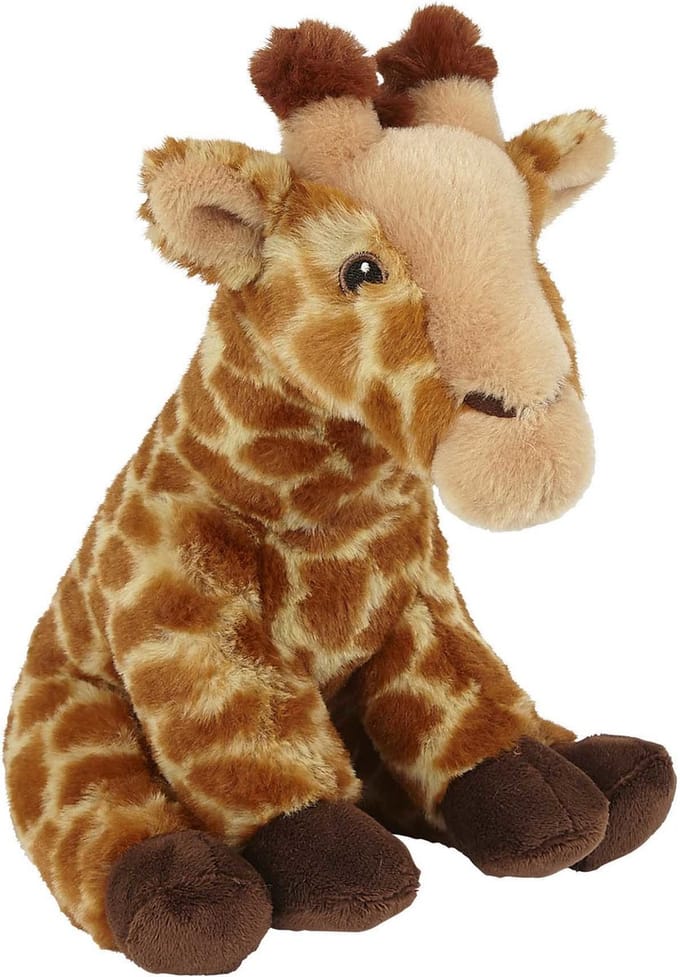 Ravensden Eco Soft Giraffe - Pluche knuffel - 23 cm - Geborduurde ogen - Gerecycled polyester