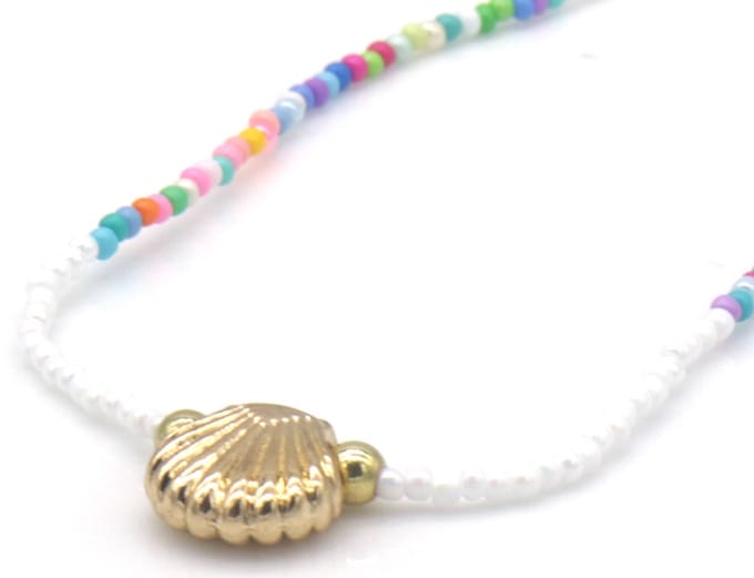Ketting Schelp – Kunststof – 45cm
