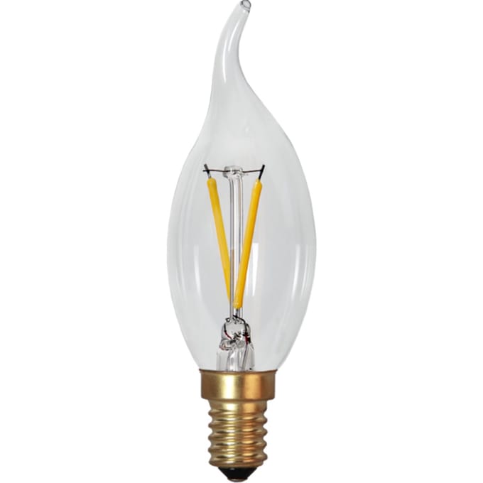 Kaarslamp Soft Glow - E14 - 0.5W - Super Warm Wit <2200K - Filament - Helder