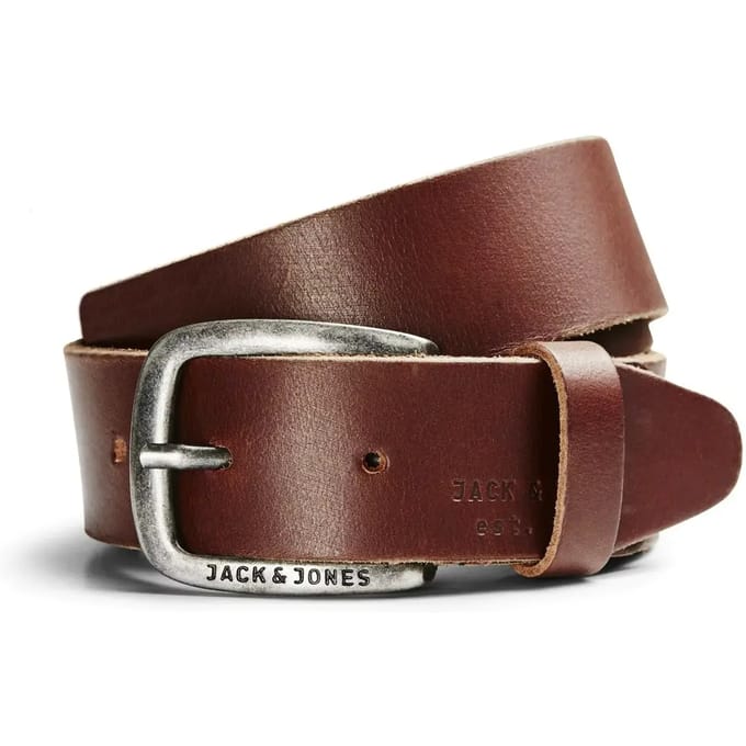 Jjipaul Jjleather Belt Noos 12111286 Black Coffee