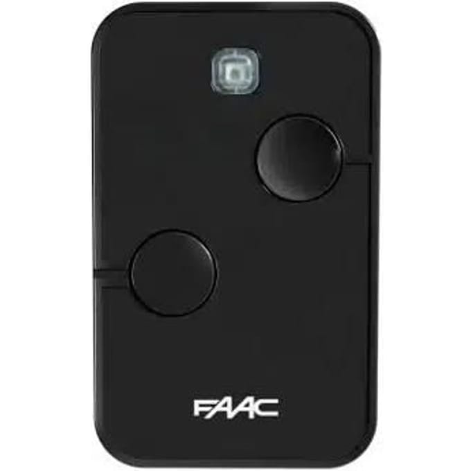 Télécommande - FAAC - XTO2 SLH-DS (Réf. 787030) - 2 boutons - 868 MHz - LED confirmation noir