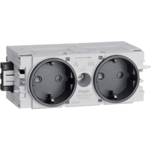 Hager GS20009011 Kabelgoot Insteekmodule (b x h x d) 120 x 50 x 61 mm Grafietzwart (RAL 9011) 1 stuk(s)