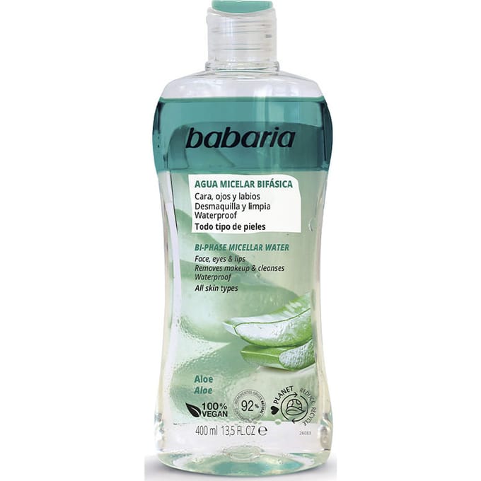 Twee-fasen Make-up Remover Aloë Vera Micellair Water 400 ml