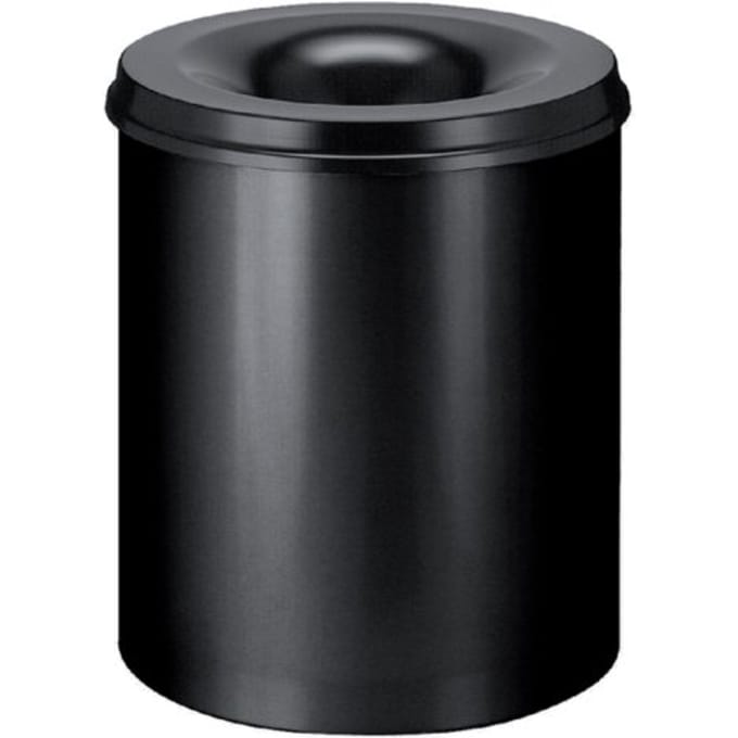 V-part - Vlamdovende papierbak 80 ltr - Steel - zwart