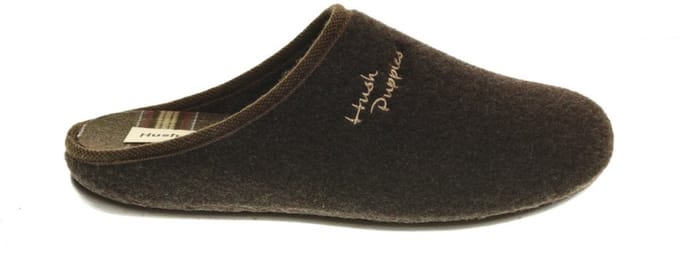 Donkerbruin Pantoffel Hush Puppies maat 42