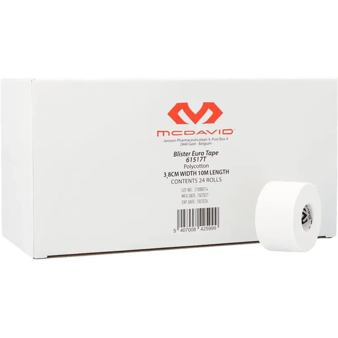 Pak van 24 rollen plakband McDavid Eurotape