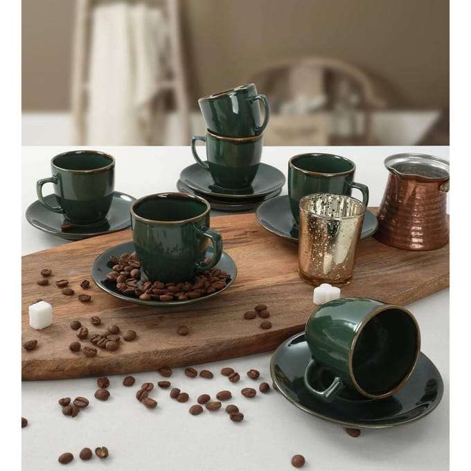 12-delige koffieset Weston keramiek | Hermia