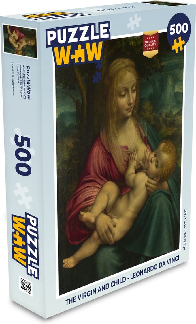 Puzzel The virgin and child - Leonardo da Vinci - Legpuzzel - Puzzel 500 stukjes