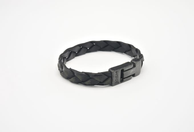 Josh-24902-Armband-Zwart-Heren-21,5cm