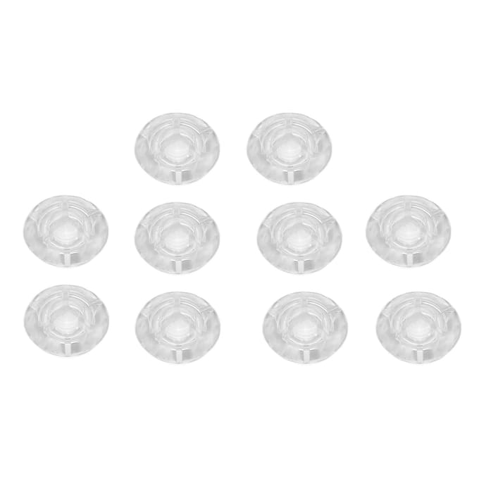 10 stuks Voetschakelaar Toppers Helder Transparant Universeel voor Gitaar Effectpedaal Accessoires white