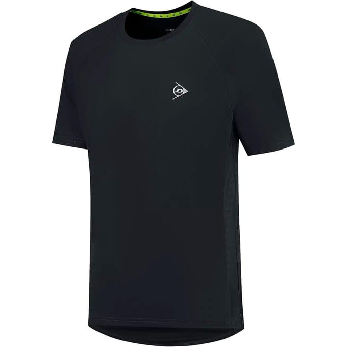 Dunlop Club Crew T-shirt Heren-zwart