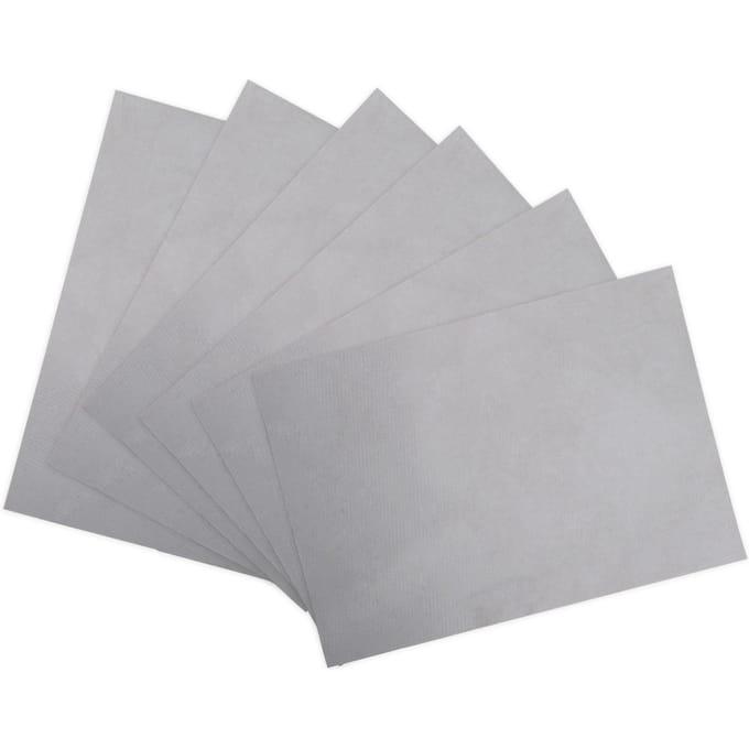 6 stuks PVC Reparatiepleisters Kit voor Opblaasbare Vlot Boot Kano Kajak Zwembad Veelzijdig Gebruik Grijs gray