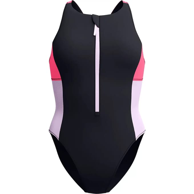 Dames Eenzijdige Rits Badpak Speedo Colorblock