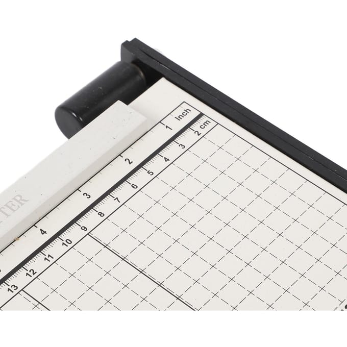 A4 Papiersnijder Nauwkeurige Schalen Efficiënte Multifunctionele Professionele Papiertrimmer Papiersnijder white