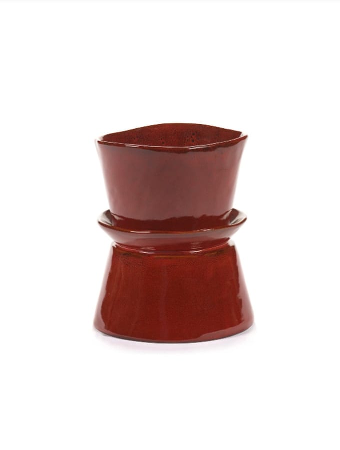 Serax - Vaas - aardewerk - rood - D19 x H22 cm
