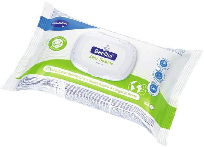 Bacillol Zero Tissues - 100 doekjes per pak