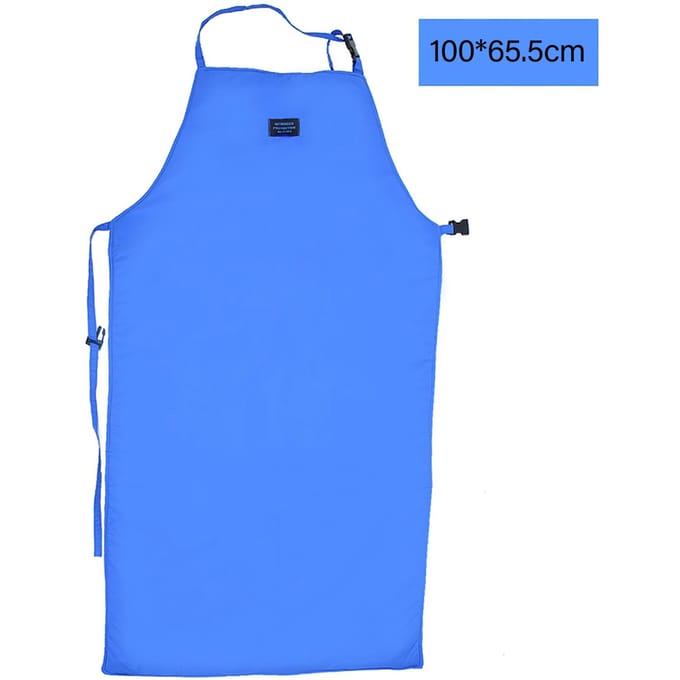 Veiligheid CryO Schort Cryogeen Ultra Lage Temperatuur Schort Stikstof Beschermend Blauw(100*65.5cm) blue