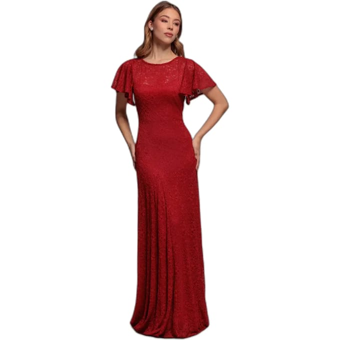 Strakke damesjurk Goddiva Lace A-Line