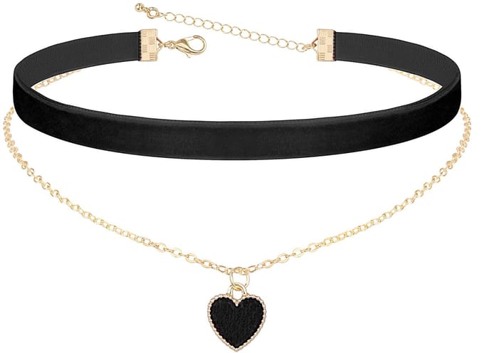 Dailygoods- Choker verstelbaar - Gelaagd - Dames - Sieraden - Gothic - Ketting - Halsketting