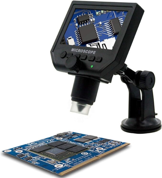 Digitale Microscoop - Vergrootglas met scherm - Gedetailleerd Onderzoek - Bewegingsdetectie opname - 2kg 2000 gram
