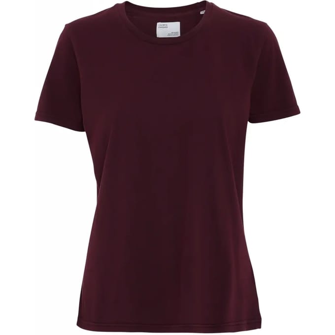 Dames-T-shirt Colorful Standard Light Organic oxblood red