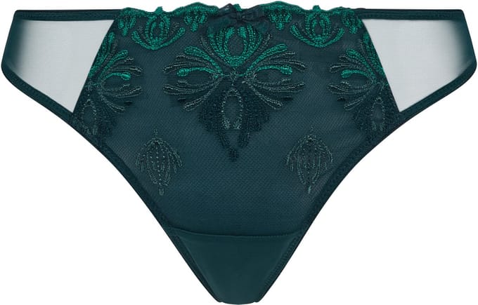 Chantelle - Champs Elysée String Eden Green - maat 40 - Groen