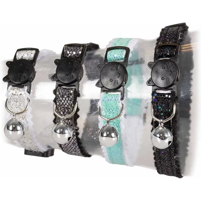 Duvo+ Kattenhalsband Glitter Diamanten 20-30CM / 10MM