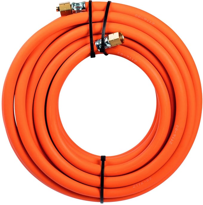 Sievert Slang 10m, O6,3mm 1x vast, 1xdraaib. 3/8"L