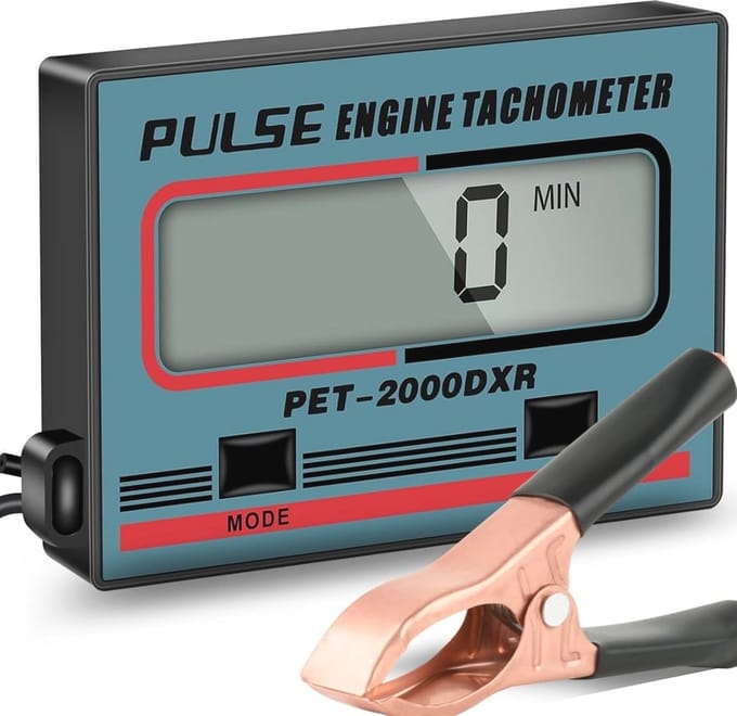 Toerenteller voor Kettingzaag en Grasmaaier - 3 Modi Inductieve Tachometer