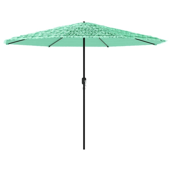 vidaXL - Parasol - met - stalen - paal - 324x324x247 - cm - groen