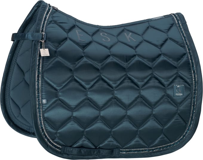 Eskadron SS26 Classic Zadeldekje SATIN FRILLS - Ocean - PD